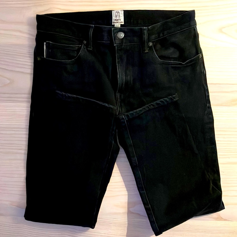 Kato pen slim stretch black jeans